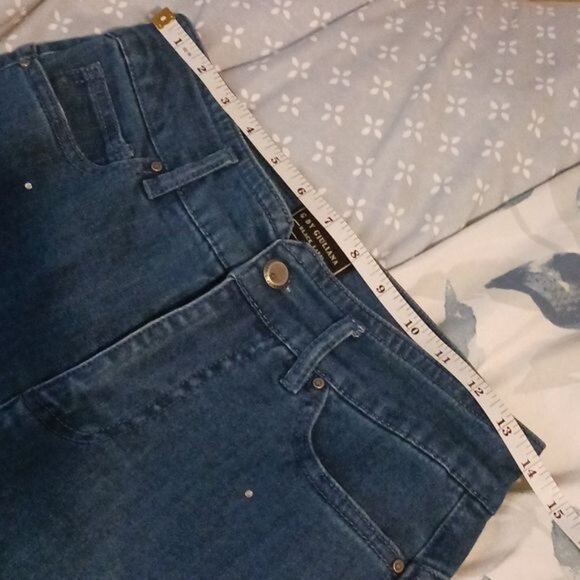 NEW G by Giuliana Black Label Echochic Rhinestone‎ Straight Leg Jean, Size 6 - Picture 13 of 14
